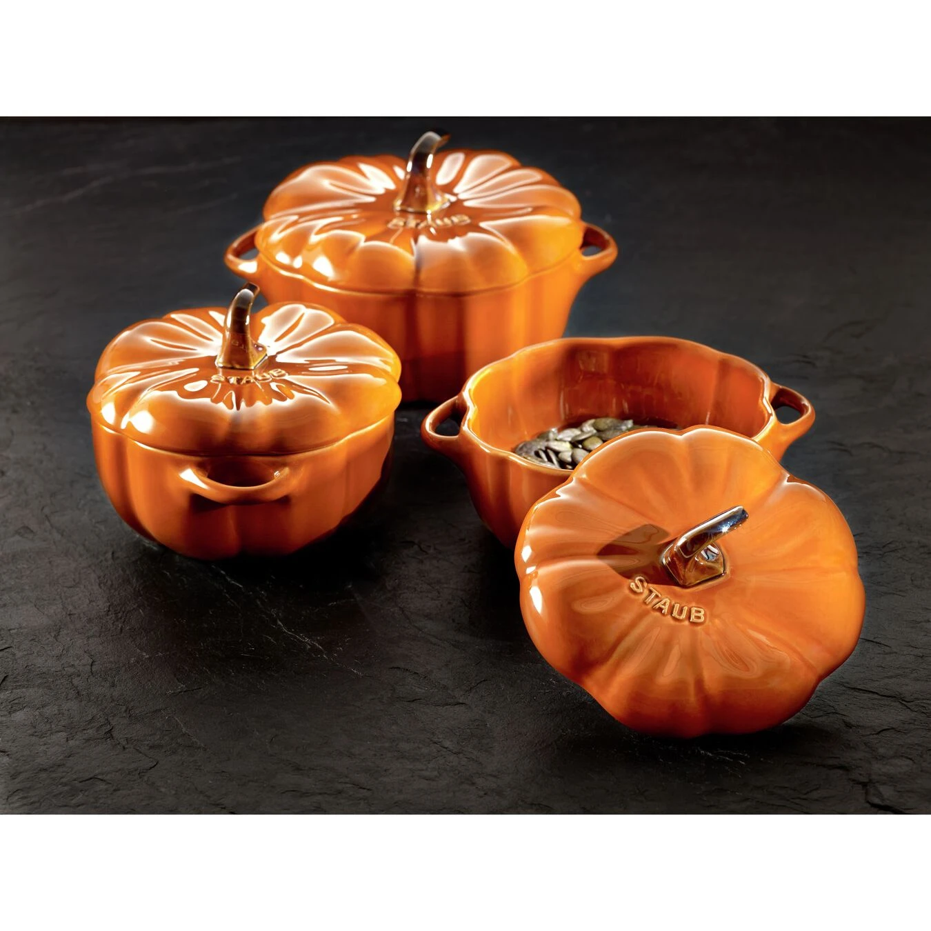 Staub Cocotte Zucca - 12 Cm, Cannella 6 Staub Cocotte Zucca - 12 Cm, Cannella - immagine 4