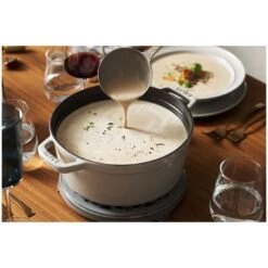Staub Cocotte Rotonda - 28 Cm, Tartufo Bianco -Staub in Italia 000019589