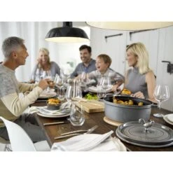 Staub Cocotte Ovale - 17 Cm, Colore Grigio Grafite -Staub in Italia 000020964