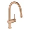 Grohe Minta - Miscelatore Da Lavello Con Doccetta Estraibile, Warm Sunset Spazzolato 32321DL2 -Staub in Italia 0665f0bd2b9a2b0b8b47d77b