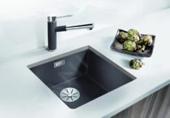 Blanco Subline 400 - Lavello In Silgranit, 430x460 Mm, InFino, Nero 525990 -Staub in Italia 1412b069443e78886692837c