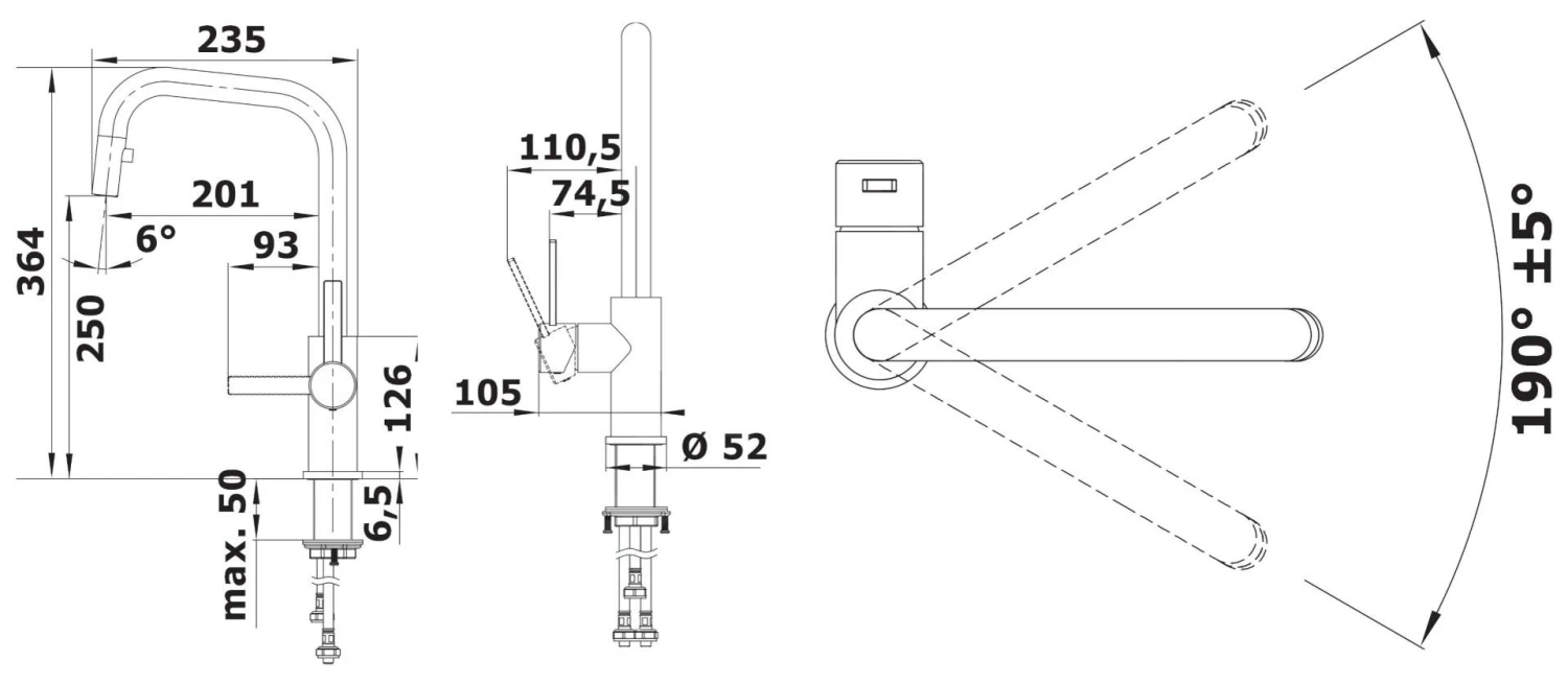 Blanco Jandora S - Miscelatore Da Lavello Con Bocca Di Erogazione Estraibile, Acciaio Inox Spazzolato 526614 4 Blanco Jandora S - Miscelatore Da Lavello Con Bocca Di Erogazione Estraibile, Acciaio Inox Spazzolato 526614 - immagine 2