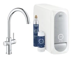 Grohe Blue Home - Miscelatore Da Lavello Connected, Con Funzione Di Filtraggio E Raffreddamento, Cromato 31545001