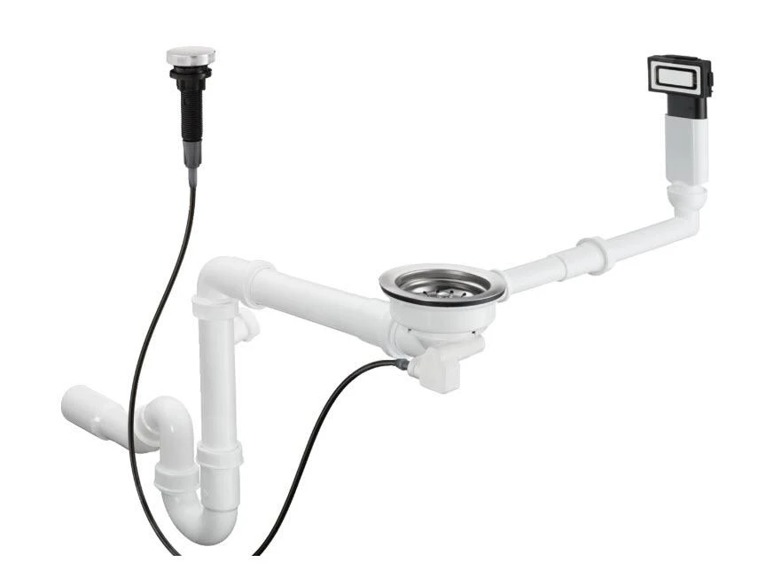 Hansgrohe Sistemi Di Scarico - Sistema Di Scarico E Troppopieno Automatico Per Lavelli, Acciaio Inox 43931800 3 Hansgrohe Sistemi Di Scarico - Sistema Di Scarico E Troppopieno Automatico Per Lavelli, Acciaio Inox 43931800