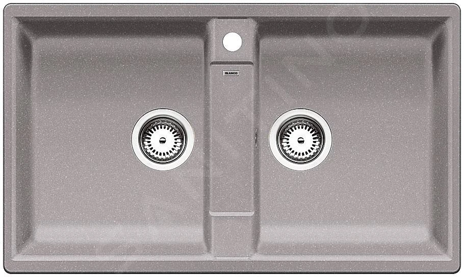 Blanco Zia 9 - Lavello In Silgranit, 860x500 Mm, Color Alluminio 516677 3 Blanco Zia 9 - Lavello In Silgranit, 860x500 Mm, Color Alluminio 516677