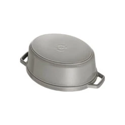 Staub Cocotte Ovale - 17 Cm, Colore Grigio Grafite -Staub in Italia 40500 236 0 6