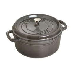 Staub Cocotte Rotonda - 18 Cm, Colore Grigio Grafite