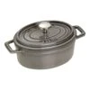 Staub Cocotte Ovale - 17 Cm, Colore Grigio Grafite 2 Staub Cocotte Ovale - 17 Cm, Colore Grigio Grafite -Staub in Italia 40509 477 0 1