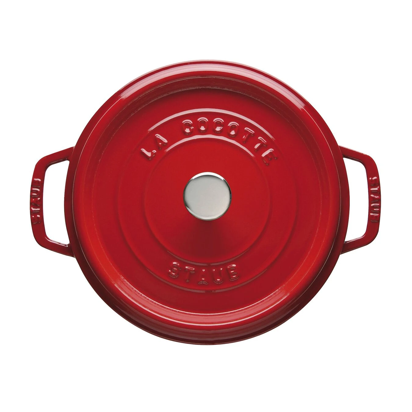 Staub Cocotte Rotonda - 24 Cm, Ciliegia 4 Staub Cocotte Rotonda - 24 Cm, Ciliegia - immagine 2