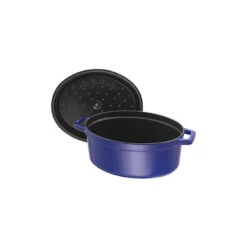 Staub Cocotte Ovale - 31 Cm, Blu Scuro 10 Staub Cocotte Ovale - 31 Cm, Blu Scuro -Staub in Italia 40510 288 0 5