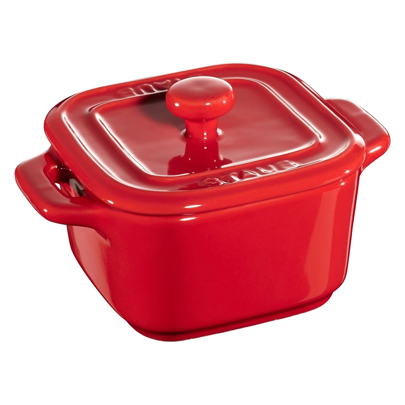 Staub Set Da Cocotte Con Coperchio Quadrata - 2-pz., Ciliegia 3 Staub Set Da Cocotte Con Coperchio Quadrata - 2-pz., Ciliegia