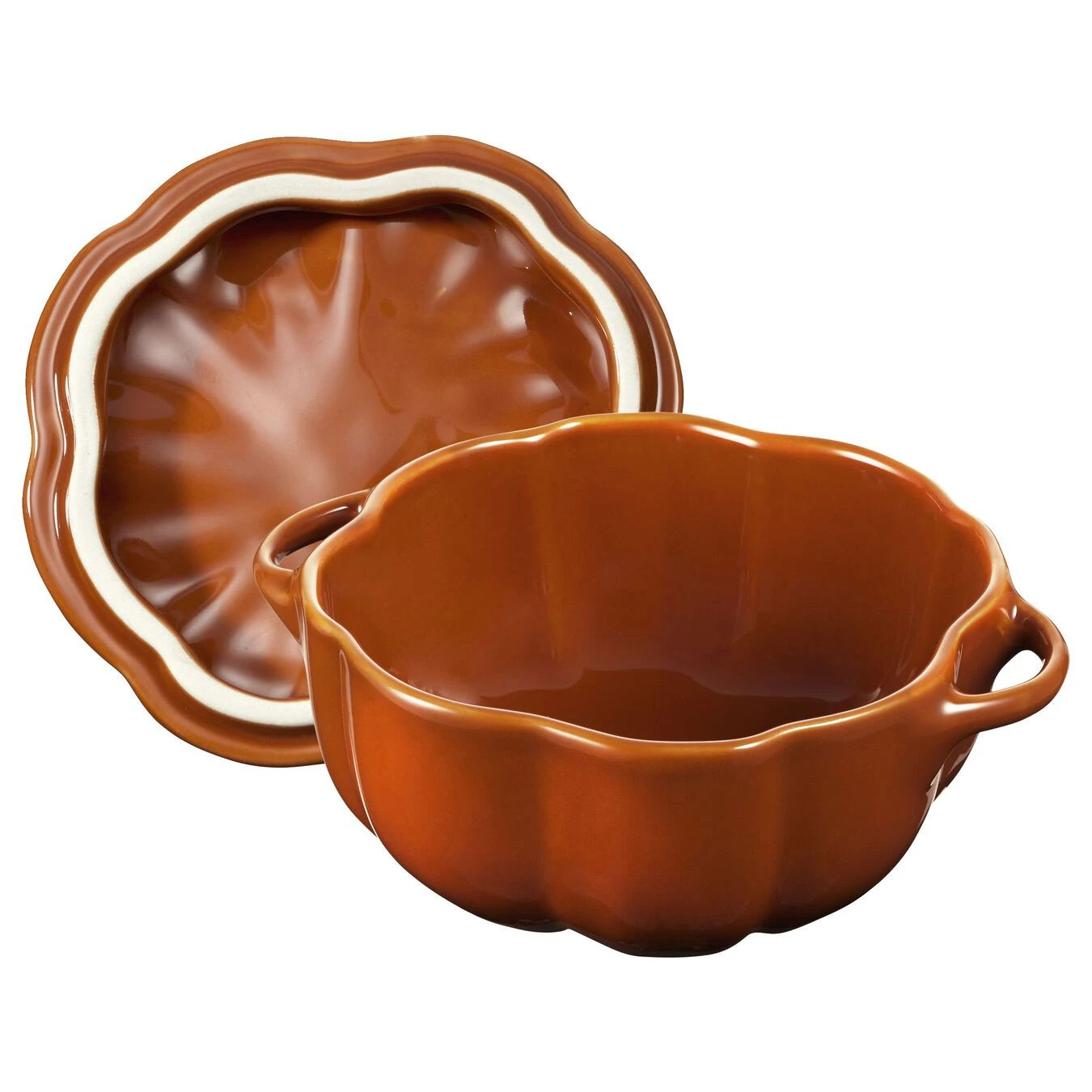 Staub Cocotte Zucca - 12 Cm, Cannella 4 Staub Cocotte Zucca - 12 Cm, Cannella - immagine 2