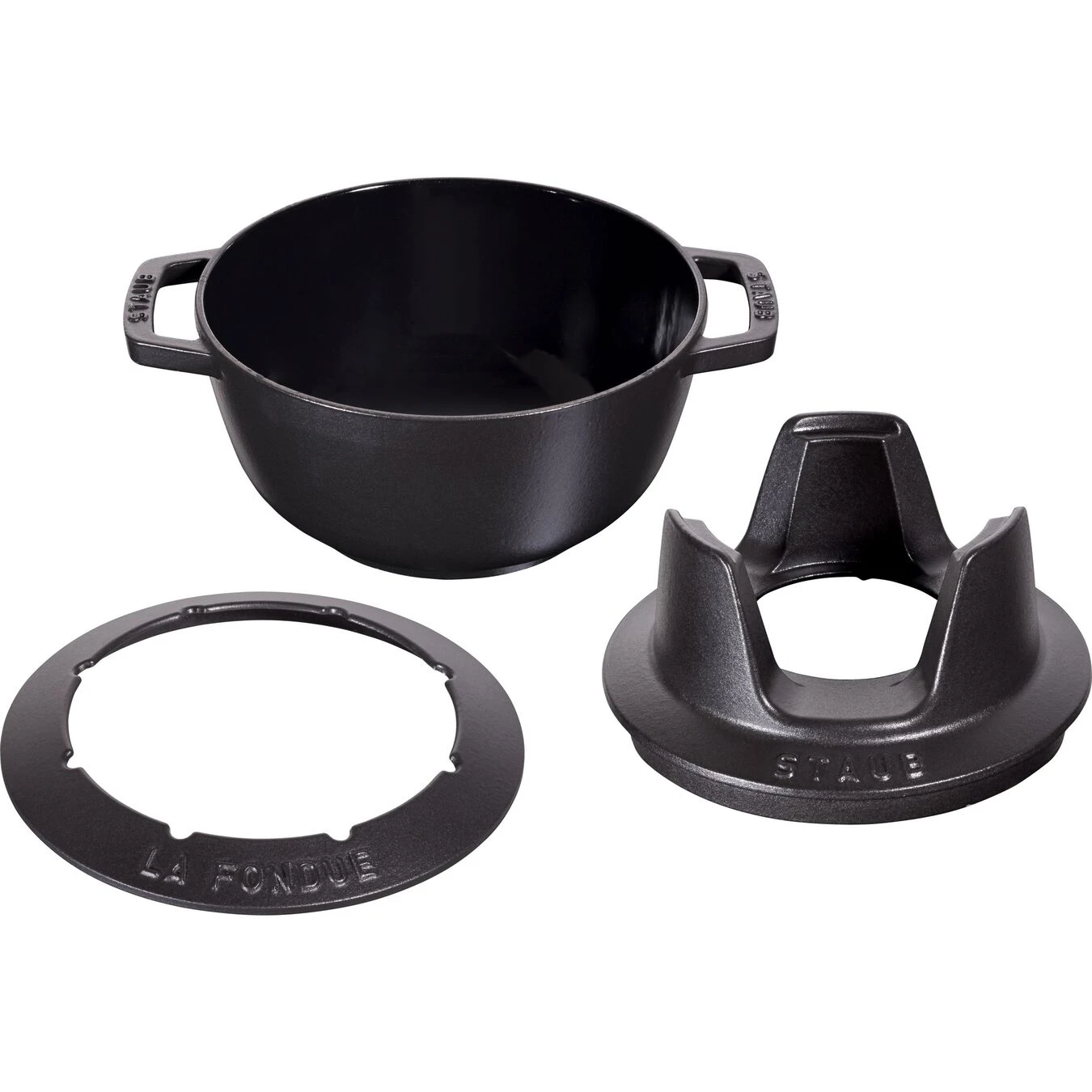 Staub Set Per Fonduta - 10-pz., Ghisa 5 Staub Set Per Fonduta - 10-pz., Ghisa - immagine 3