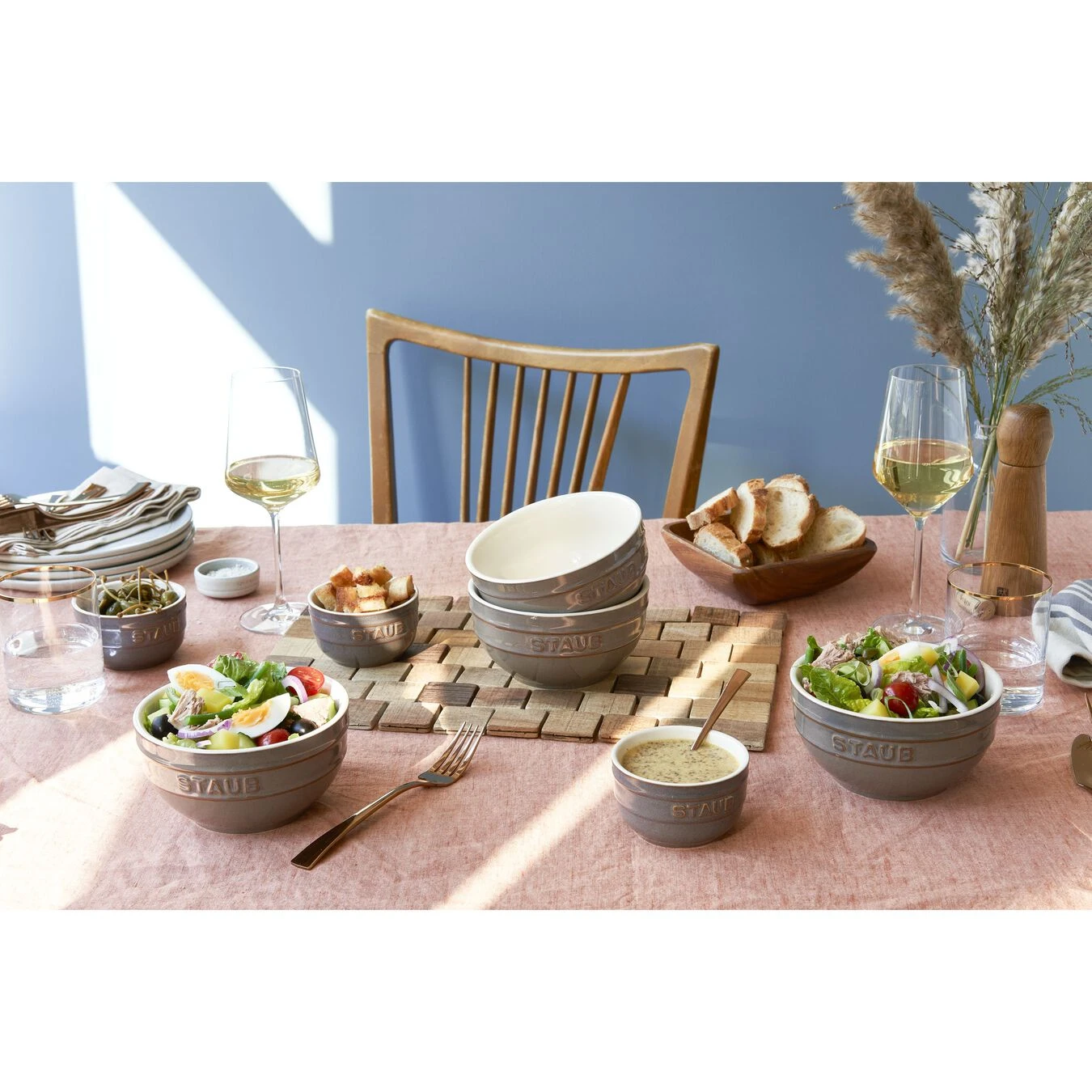 Staub Set Di Ciotole - 4-pz., Grigio Antico 5 Staub Set Di Ciotole - 4-pz., Grigio Antico - immagine 3