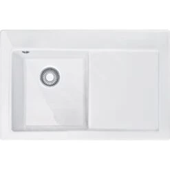 Franke Mythos - Lavello In Ceramica MTK 611-78/2, 780x510 Mm, Glacier 124.0433.442