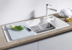 Blanco Axia III 6 - Lavello In Silgranit, 1000x510 Mm, Con Comando Remoto Dello Scarico E Accessori, InFino, Bianco 523477 -Staub in Italia 51494e2c18c110df9200f015