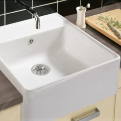 Villeroy & Boch Lavelli - Lavello In Ceramica 63x60 Cm, CeramicPlus, Snow White 632061KG -Staub in Italia 652413c0331bc46e792c7e70