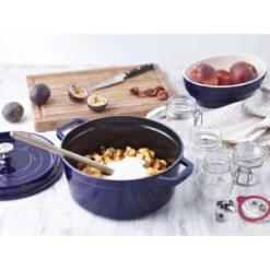 Staub Cocotte Rotonda - 26 Cm, Blu Scuro -Staub in Italia 750036210
