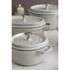 Staub Cocotte Rotonda - 20 Cm, Tartufo Bianco -Staub in Italia 750037881