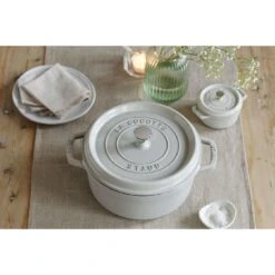 Staub Cocotte Rotonda - 20 Cm, Tartufo Bianco -Staub in Italia 750037975