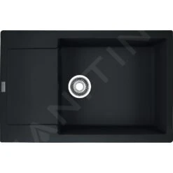 Franke Maris - Lavello In Fragranite MRG 611-78 BB, 780x500 Mm, Nero Opaco 114.0637.575