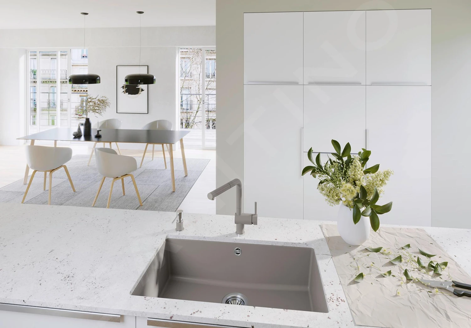 Blanco Rotan 700 - Lavello In Silgranit, 730x460 Mm, Antracite 521344 5 Blanco Rotan 700 - Lavello In Silgranit, 730x460 Mm, Antracite 521344 - immagine 3