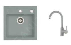 Alveus Set - Set Lavello Formic 20 E Miscelatore Tonia, Concrete SETA424