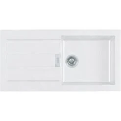 Franke Sirius 2.0 - Lavello In Tectonite S2D 611-100, 1000x500 Mm, Bianco 143.0613.639