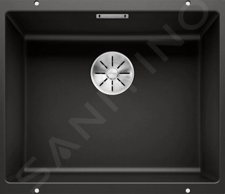 Blanco Subline 500 - Lavello In Silgranit, 530x460 Mm, InFino, Nero 525995 3 Blanco Subline 500 - Lavello In Silgranit, 530x460 Mm, InFino, Nero 525995