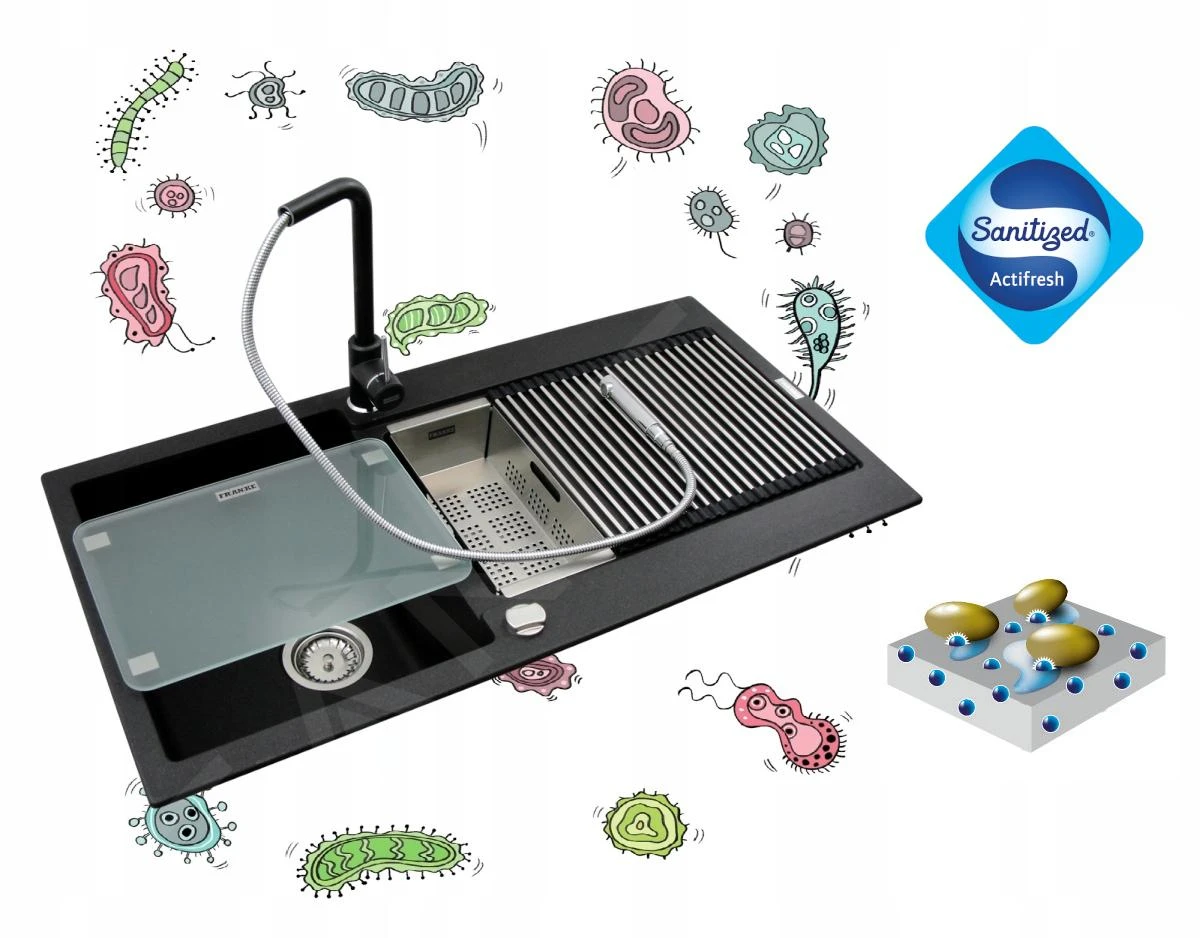 Franke Basis - Lavello In Fragranite BFG 611-62, 620x500 Mm, Pietra Grigia 114.0285.118 6 Franke Basis - Lavello In Fragranite BFG 611-62, 620x500 Mm, Pietra Grigia 114.0285.118 - immagine 4