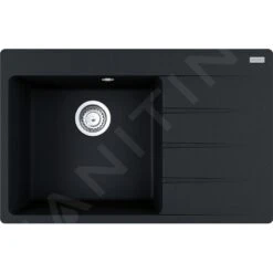 Franke Set - Set G219, Lavello In Fragranite CNG 611-78 TL/2 E Miscelatore FC 3055.901, Nero Spazzolato/cromo 114.0675.671 -Staub in Italia a14b43bb46c7eff7b0331f60