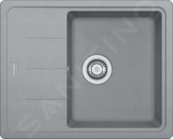 Franke Basis - Lavello In Fragranite BFG 611-62, 620x500 Mm, Pietra Grigia 114.0285.118