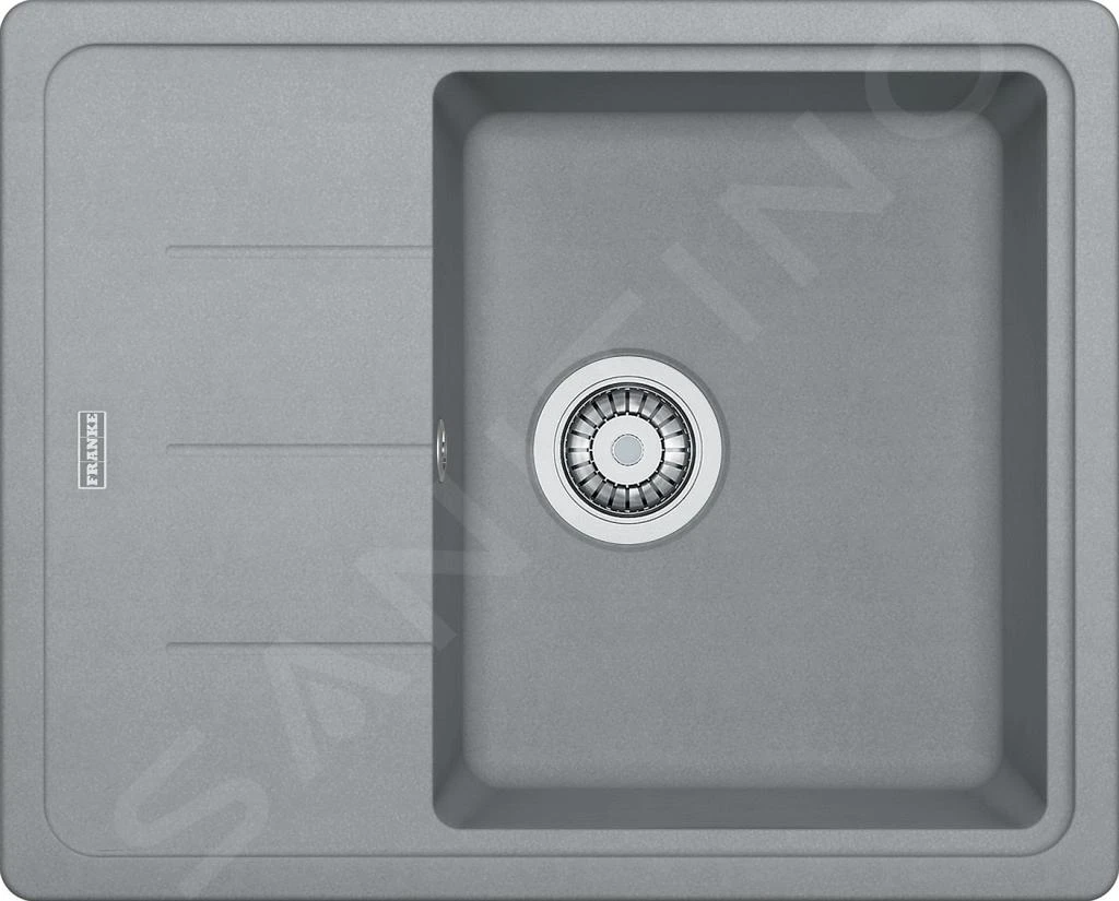 Franke Basis - Lavello In Fragranite BFG 611-62, 620x500 Mm, Pietra Grigia 114.0285.118 3 Franke Basis - Lavello In Fragranite BFG 611-62, 620x500 Mm, Pietra Grigia 114.0285.118