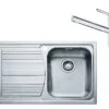 Franke Set - Set N86, Lavello In Acciaio Inox LLX 611/7 E Miscelatore FC 3054.031, Inox/cromo 101.0650.596