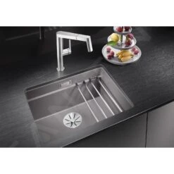 Blanco Etagon 500 - Lavello In Silgranit, 530x460 Mm, Con Barre Di Appoggio, Grigio Roccia 522228 -Staub in Italia ab601fedffe36d83711855a8