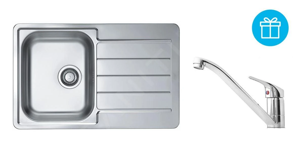 Alveus Set - Set Lavello Line 80, Baterie Riviera + Regalo, Cromo SETA271 3 Alveus Set - Set Lavello Line 80, Baterie Riviera + Regalo, Cromo SETA271