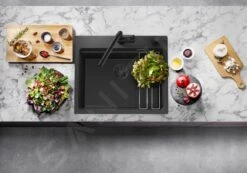 Blanco Etagon 6 - Lavello In Silgranit, 600x510 Mm, Con Comando Remoto Dello Scarico A Con Guide Scorrevoli, Black Edition, Nero 526339 -Staub in Italia ced3b419d6328078440a451c