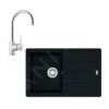 Franke Set - Set Da Cucina G56, Lavello In Fragranite BFG 611-78 E Miscelatore FC 650.031, Nero Spazzolato 114.0675.665 -Staub in Italia ee6481aa72db3c8efba08b3a
