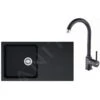 Franke Set - Set Per Cucina T41, Lavello In Tectonite OID 611, Nero + Miscelatore FP 9900.099, Nero 114.0441.337 -Staub in Italia f3e556de4df8240e909644e1