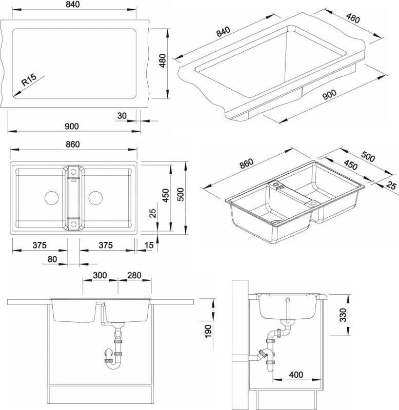 Blanco Zia 9 - Lavello In Silgranit, 860x500 Mm, Color Alluminio 516677 4 Blanco Zia 9 - Lavello In Silgranit, 860x500 Mm, Color Alluminio 516677 - immagine 2